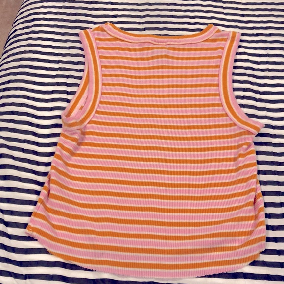 Wild fable orange and pink semi cropped tank - Picture 2 of 3